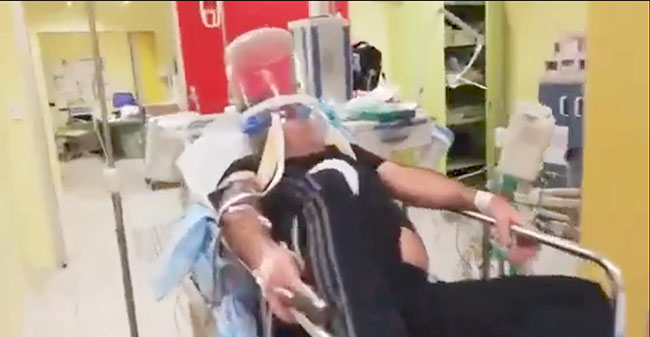 Vídeo. Ésta es la triste realidad de un hospital italiano desbordado con infectados