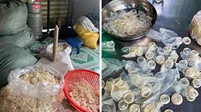 Vietnam: Confiscan más de 320 mil preservativos usados que eran reempaquetados y puestos a la venta como nuevos