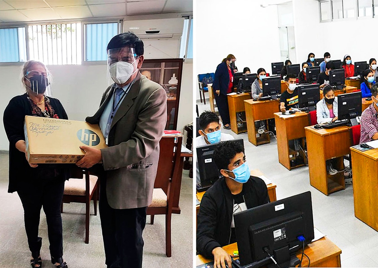 Laptops repartidas a docentes fueron proyectadas para Centro de Cómputo