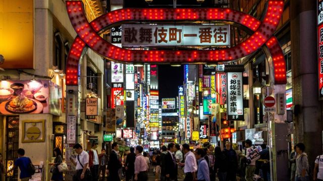 Distrito de Kabukich en Japón.