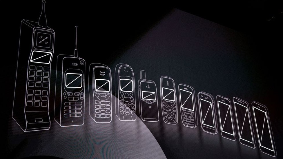 Evolución de los celulares.